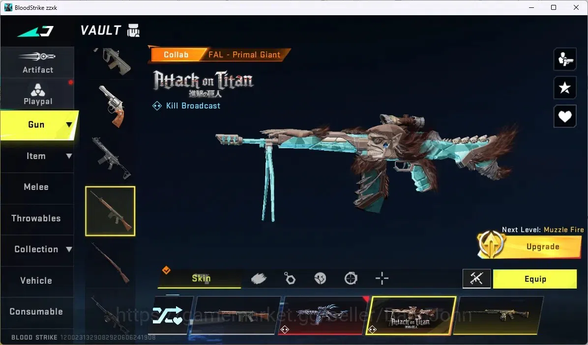 Blood Strike Accounts ASIA | 1 EVO: FAL | 1 AOT: FAL | 3 ULTRA GUN | 4 U image 6
