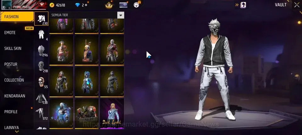 Free Fire Accounts Indonesia |M1887 Sterling Conqueror Lv 6|SCAR Mega image 9