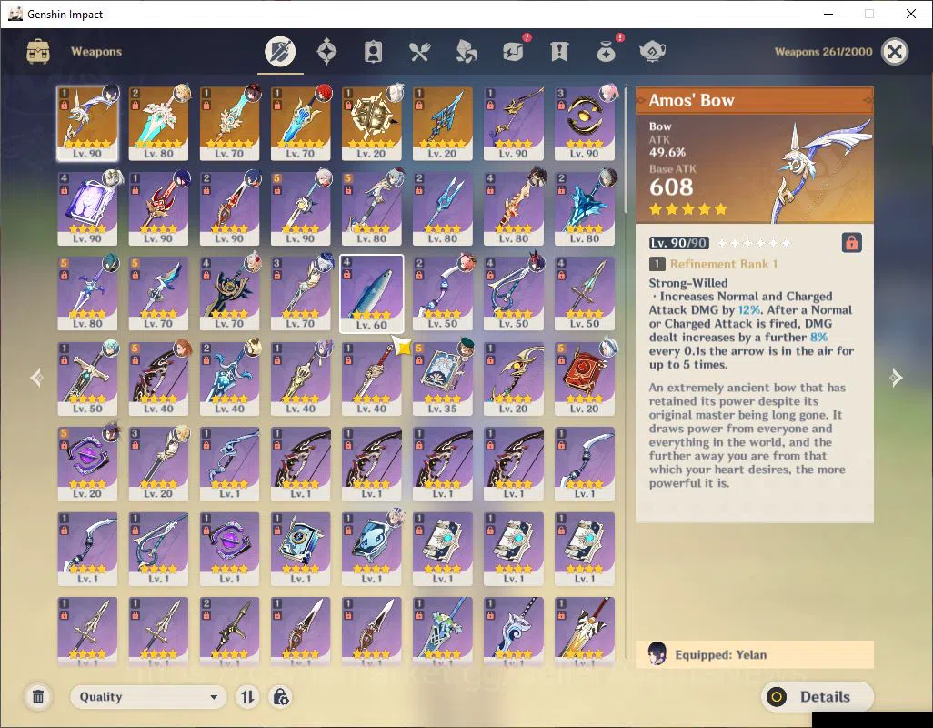 Genshin Impact Accounts ASIA|AR57|12Limited+6(*5WEP)|Skirk,Nahida,Furina,K image 13