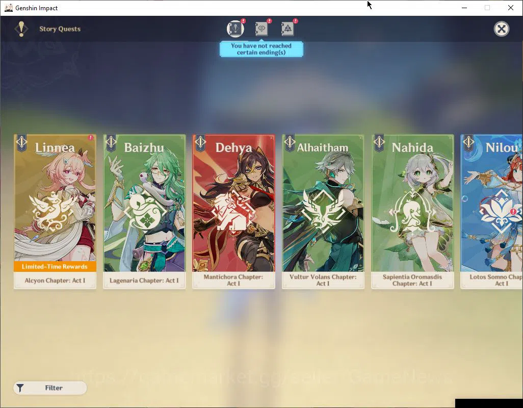Genshin Impact Accounts ASIA|AR57|12Limited+6(*5WEP)|Skirk,Nahida,Furina,K image 6