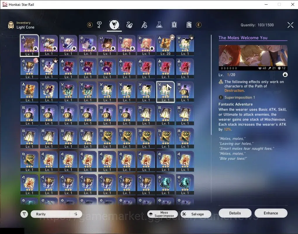 Honkai Star Rail Accounts Asia|TL 6|Selector B5 + 2 Golden Companion Spirit| image 5