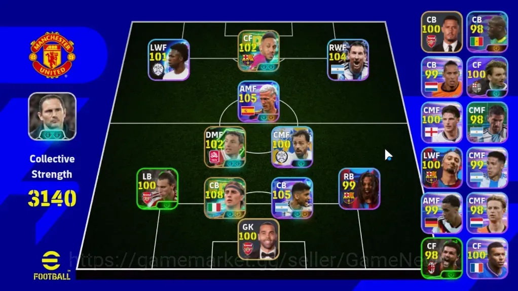 eFootball Accounts Legends & Iconic Players Android|Epic Fabio Cannavaro,Aubameyang,Mark van Bommel|Show Time Cristian 1