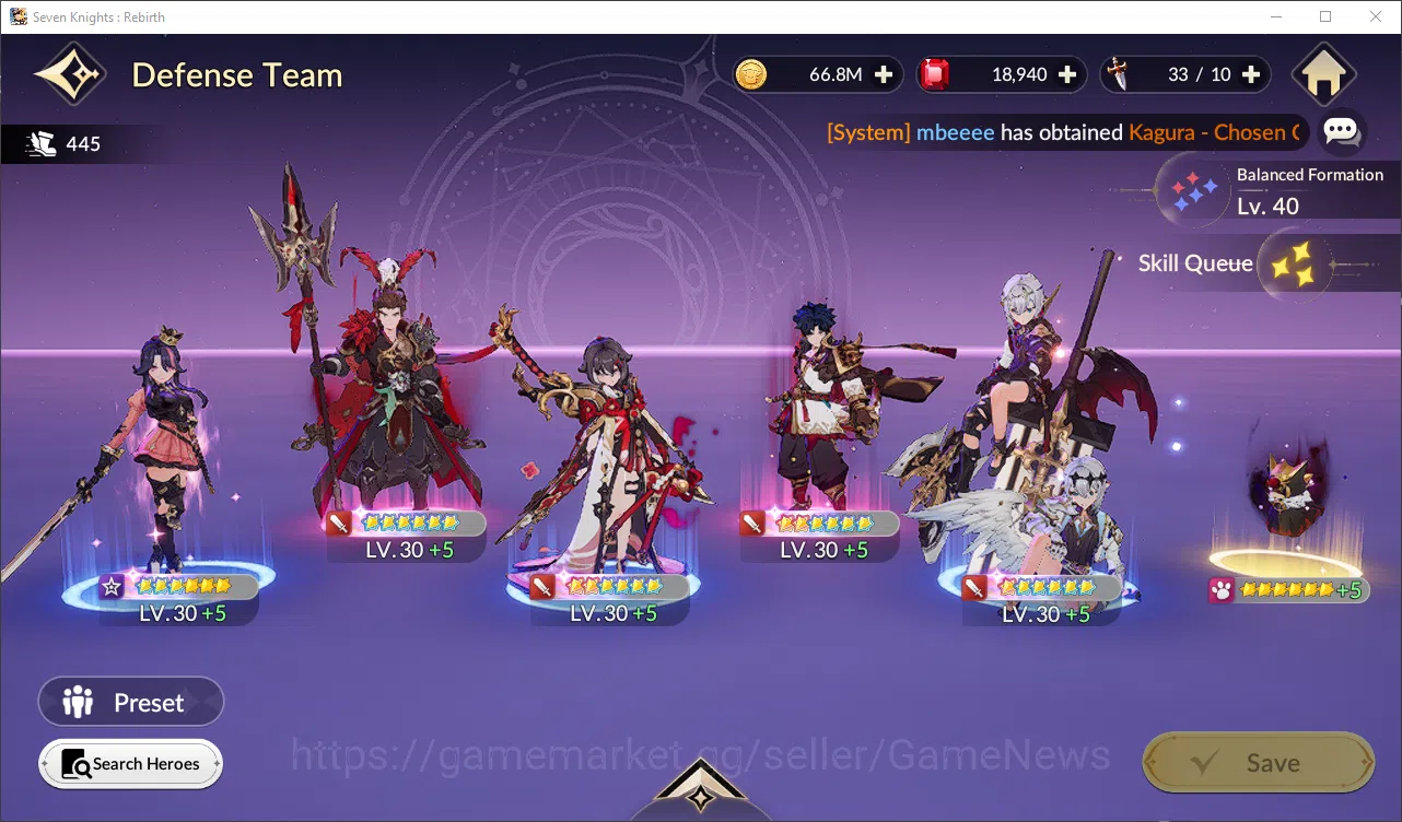 Seven Knights Re:Birth Accounts GLOBAL SEA ENDGAME| Full 5 Ex-7k + 23 TC6+(Dellons image 6