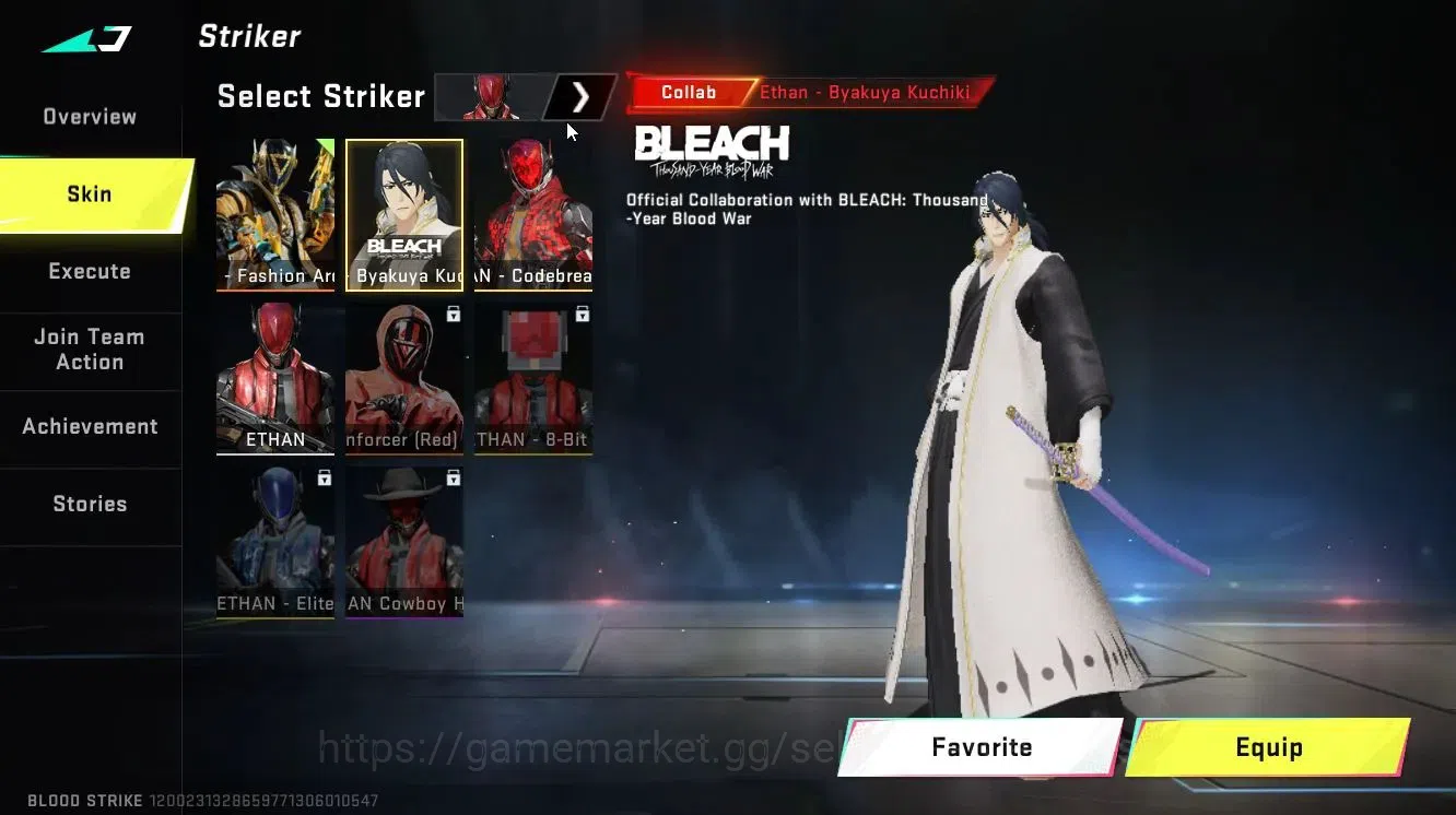 Blood Strike Accounts Asia|ETERNAL [DEagle-Scorpius]|Collab BLEACH [Byak image 5
