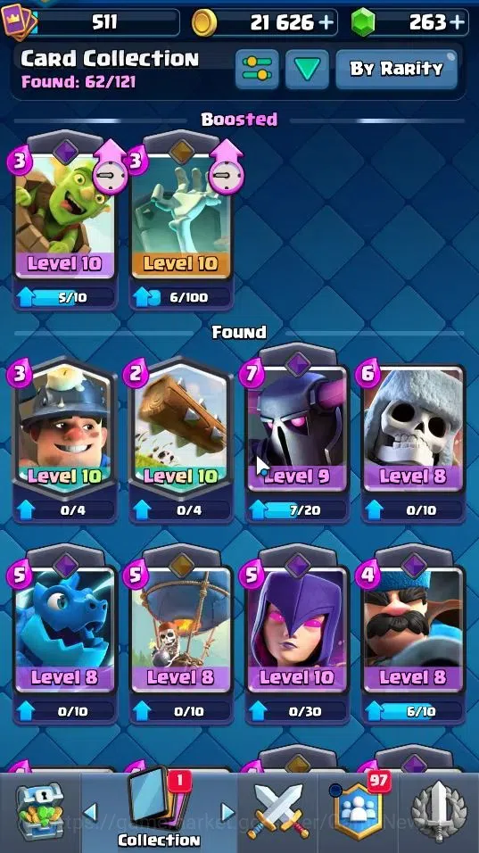 Clash Royale Accounts Lvl 511|KTL 10|Trophy 4175|Card 62|Limited Skin|1  image 13