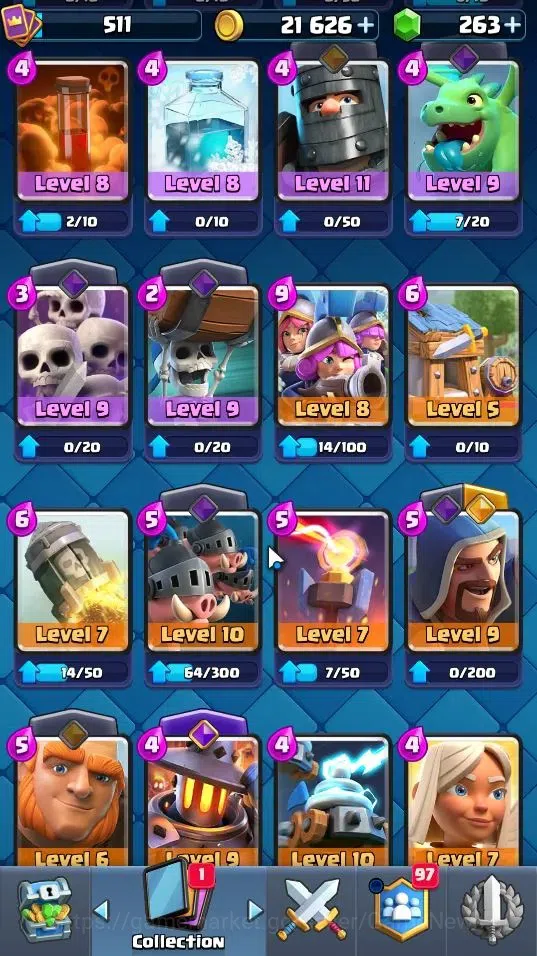 Clash Royale Accounts Lvl 511|KTL 10|Trophy 4175|Card 62|Limited Skin|1  image 14
