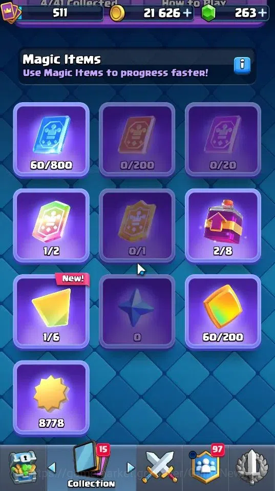 Clash Royale Accounts Lvl 511|KTL 10|Trophy 4175|Card 62|Limited Skin|1  image 8