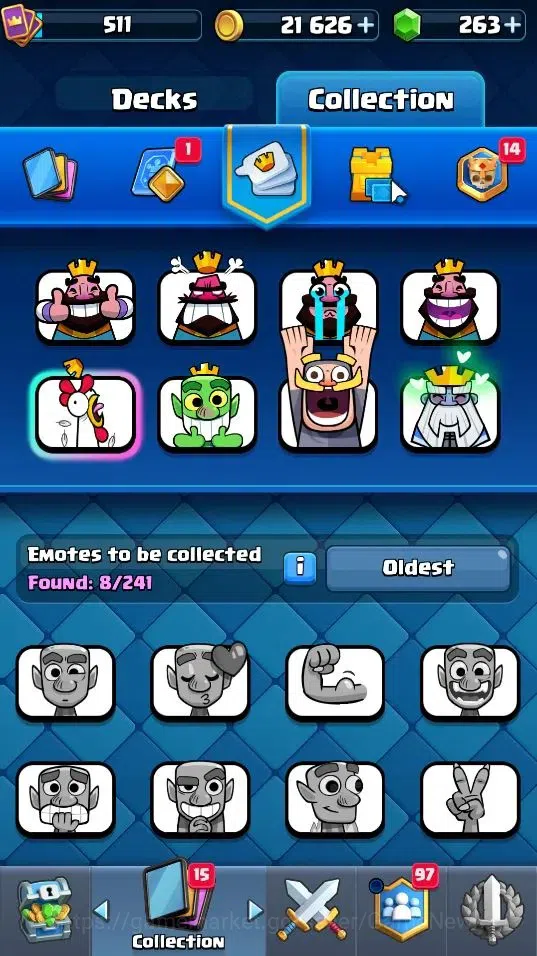 Clash Royale Accounts Lvl 511|KTL 10|Trophy 4175|Card 62|Limited Skin|1  image 9