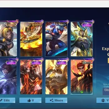 Mobile Legends: Bang Bang Accounts Collector Global|162S|Expert|CC Natalia,Blazing Franco,Epic Rafaela,Epic Uranus,Epic
