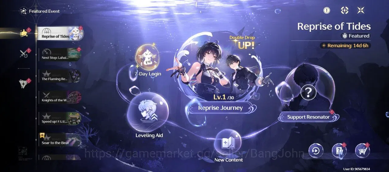 Wuthering Waves Accounts SEA | UL 40 | 3 Limit | Zani, Lynae, Iuno, Encore, image 3