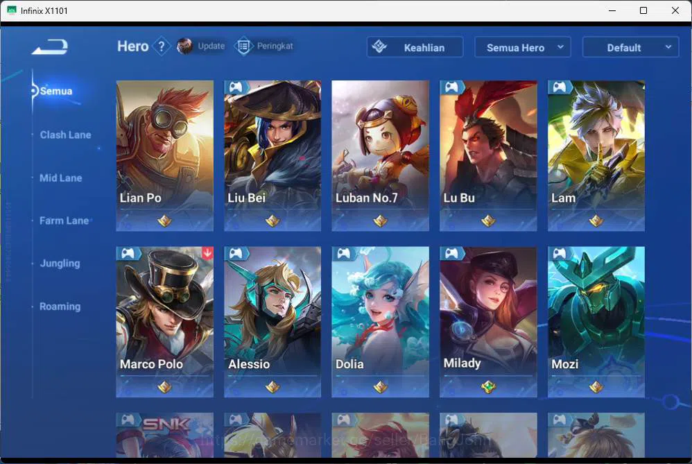 Honor of Kings Accounts GLOBAL | hero 75, skin 75 SXNX houyi, Legend ladys image 11