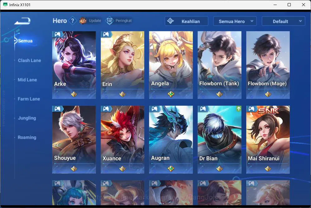 Honor of Kings Accounts GLOBAL | hero 75, skin 75 SXNX houyi, Legend ladys image 7