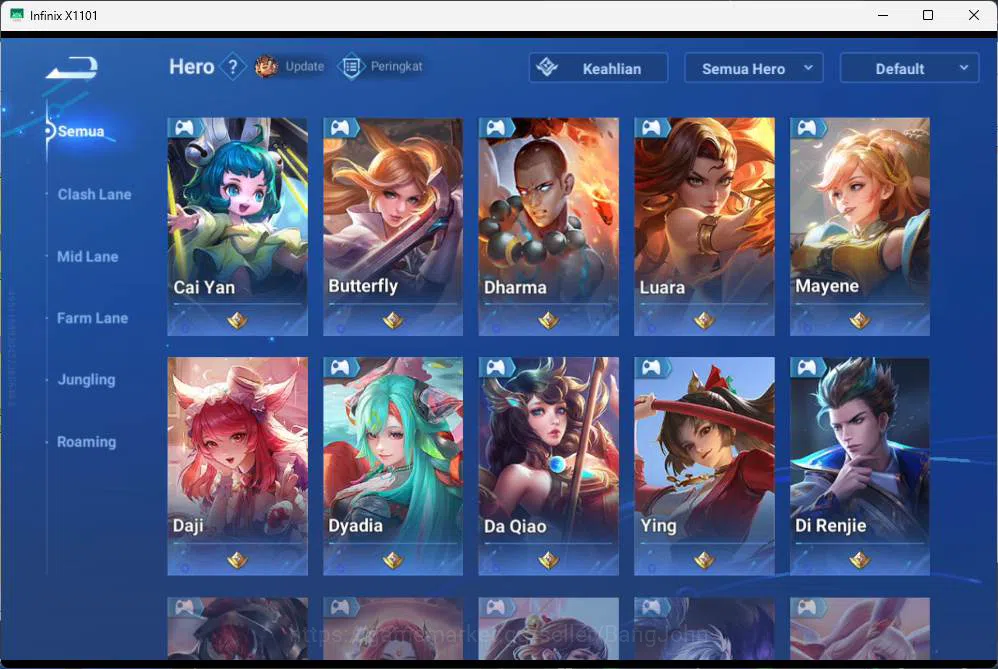 Honor of Kings Accounts GLOBAL | hero 75, skin 75 SXNX houyi, Legend ladys image 8