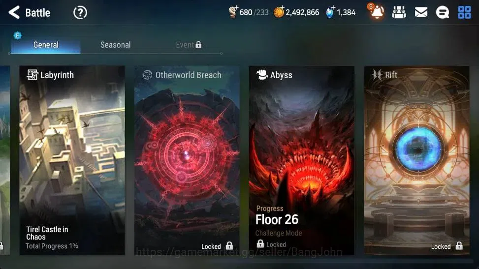 Epic Seven Accounts Starter Global Unverif |Best Starter New Era 5ml (Notos,Zio,SS Vivian)|PoH+Bless ON|SS 1.3K|Gold 17