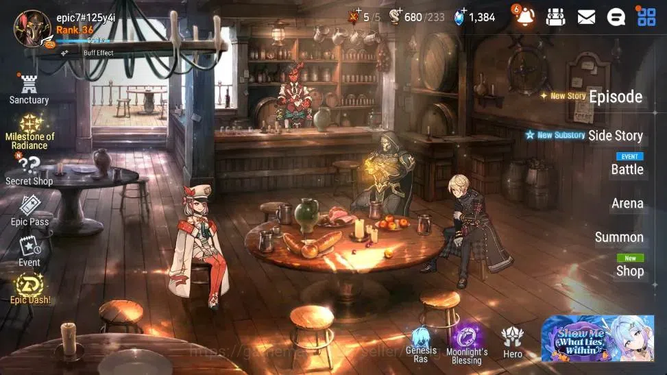 Epic Seven Accounts Starter Global Unverif |Best Starter New Era 5ml (Notos,Zio,SS Vivian)|PoH+Bless ON|SS 1.3K|Gold 2