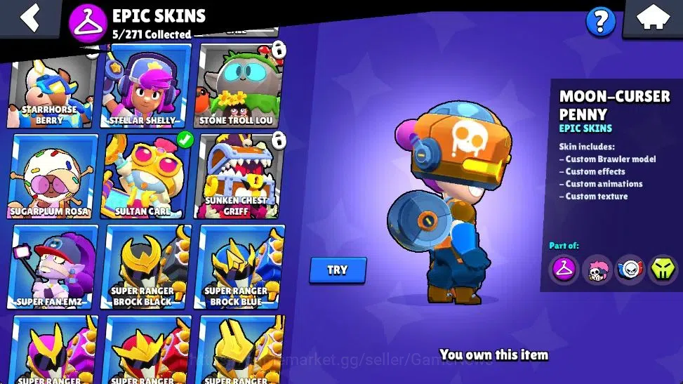 Brawl Stars Accounts 4265 Trophy|126 Gem|28 Brawler 4 Max Lvl|1 Hypch S image 14