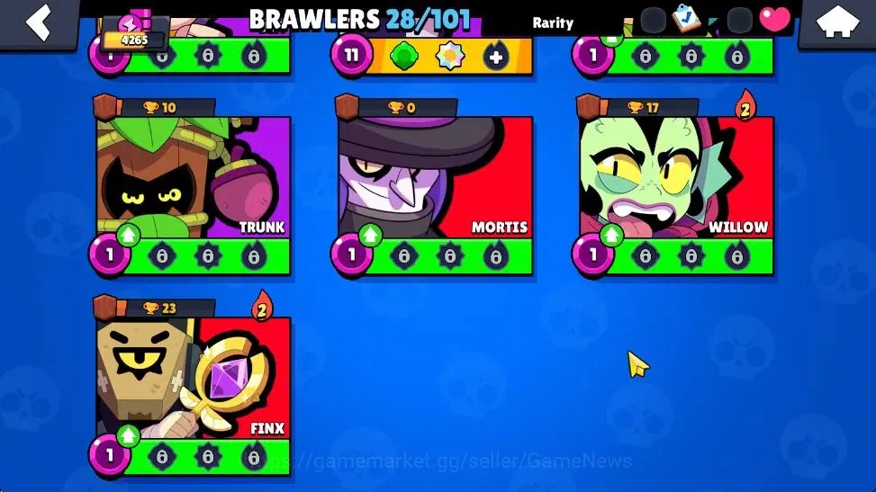 Brawl Stars Accounts 4265 Trophy|126 Gem|28 Brawler 4 Max Lvl|1 Hypch S image 6