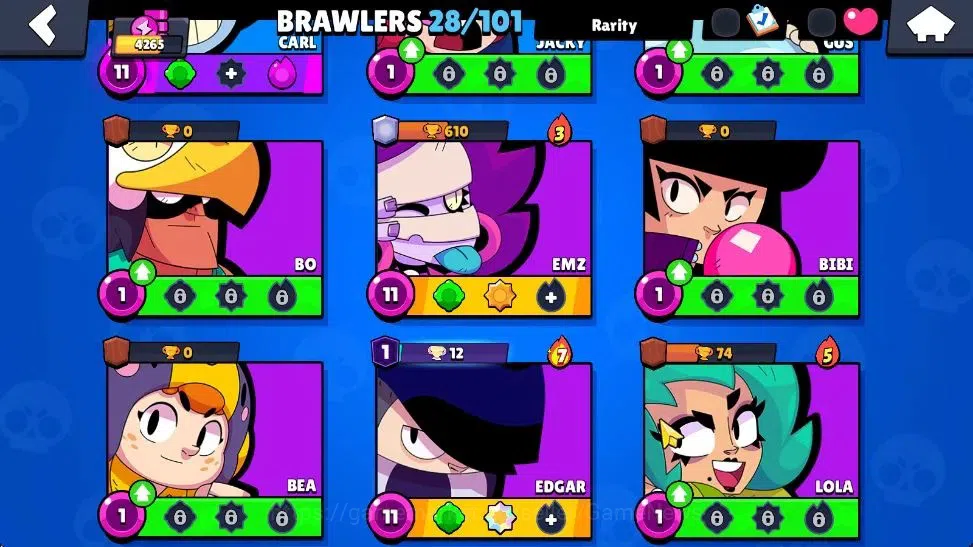 Brawl Stars Accounts 4265 Trophy|126 Gem|28 Brawler 4 Max Lvl|1 Hypch S image 7