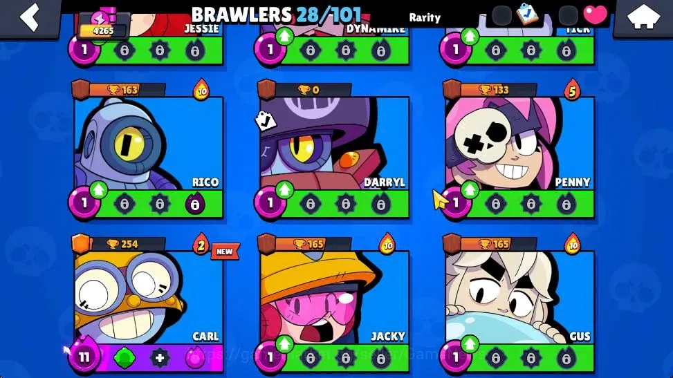 Brawl Stars Accounts 4265 Trophy|126 Gem|28 Brawler 4 Max Lvl|1 Hypch S image 8