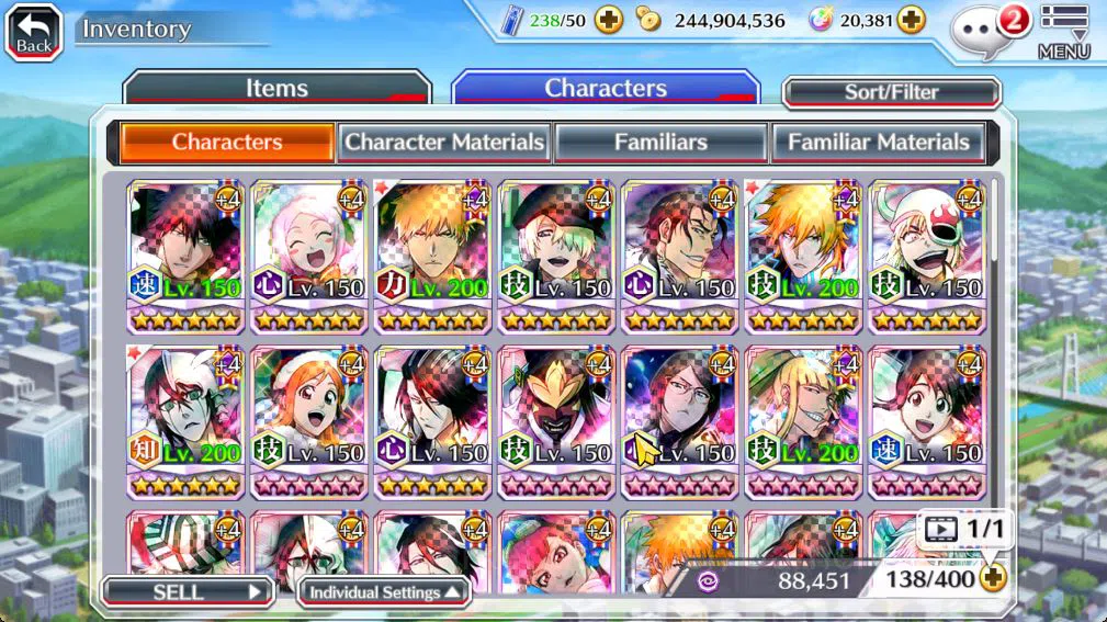 Bleach: Brave Souls Accounts Starter [GLOBAL]20k Orbs+Fresh All Story|Fierce Aaroniero,Liliniete,Renewd Ichigo,8th Aniv 10