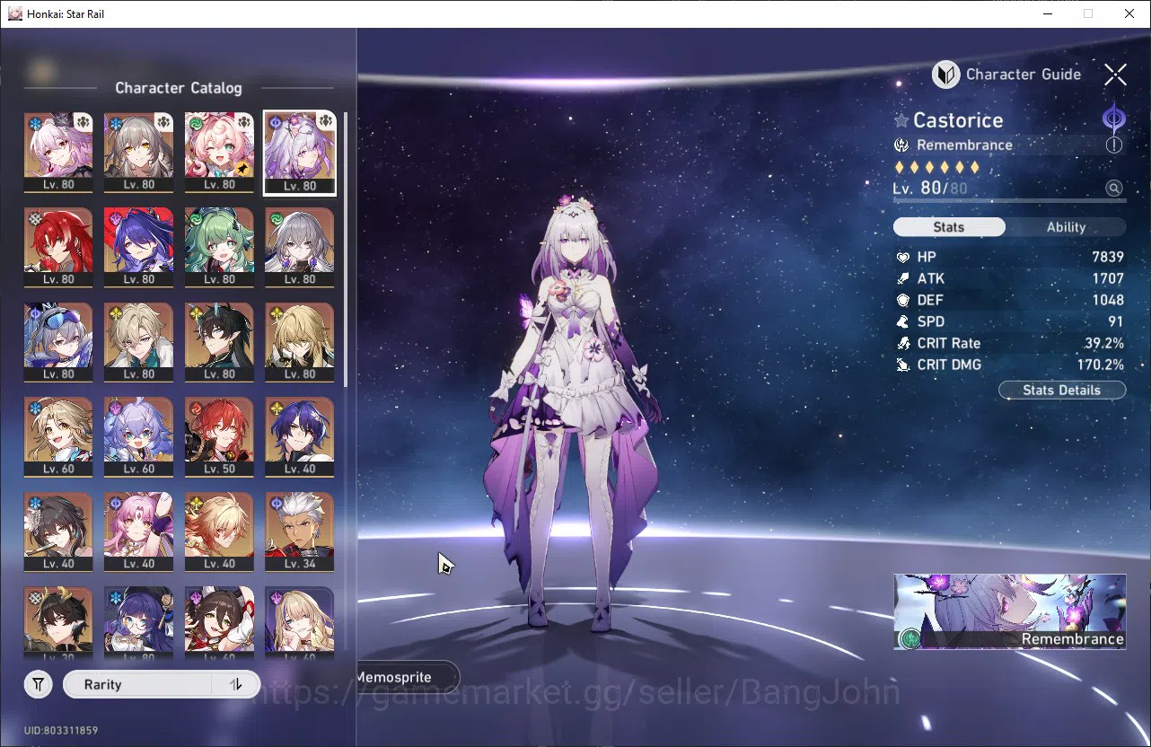 Honkai Star Rail Accounts ASIA TL70|16 Lim|Castorice+Sign|M7 Evernight|Tribb image 3