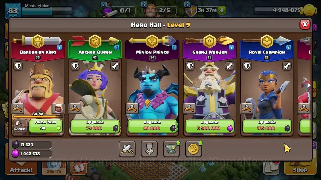 Clash of Clans Accounts TH 16 - BH 4|LV 83|HH 9|BK 35,AQ 47,MP 34,GW 28,RC image 8
