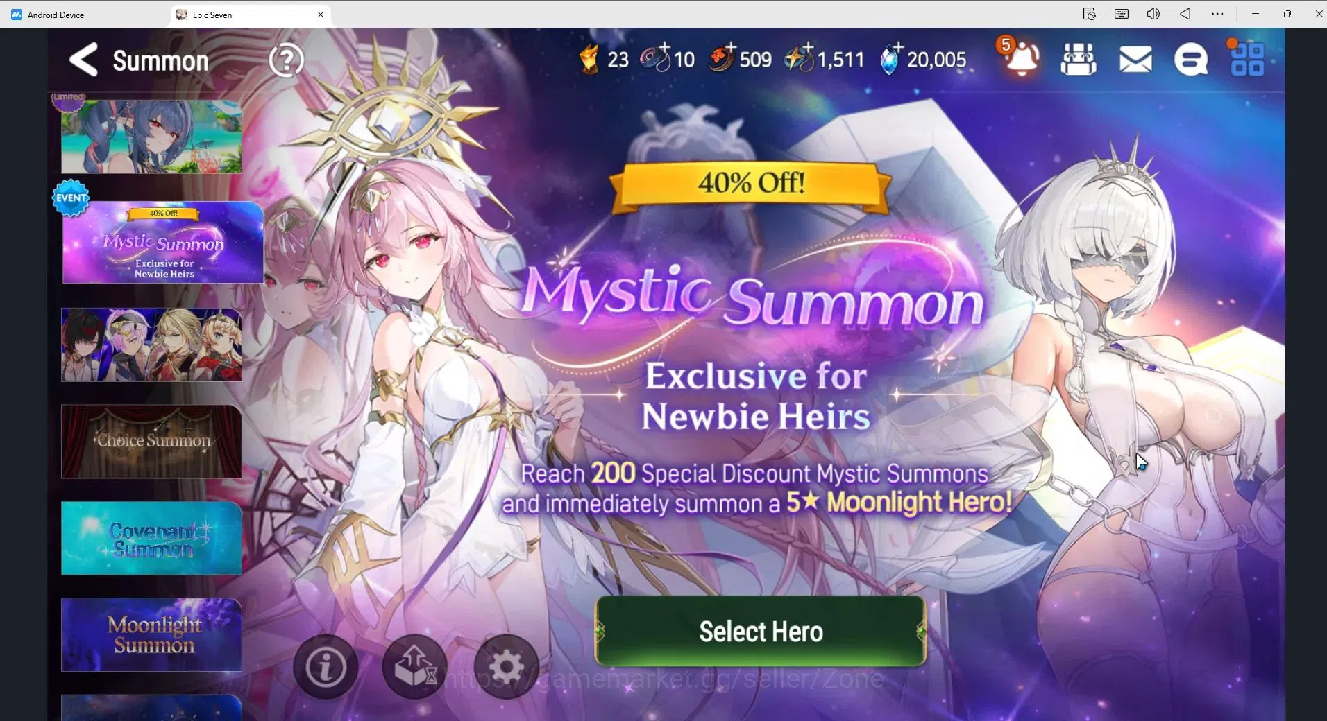 Epic Seven Accounts Global unverif|23 ML (RNL,S.Celine, L.Peira, Harse image 13