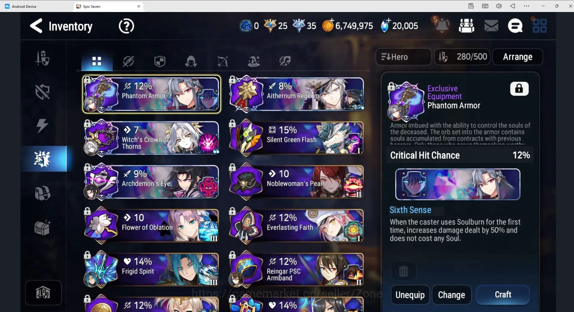 Epic Seven Accounts Global unverif|23 ML (RNL,S.Celine, L.Peira, Harse image 18