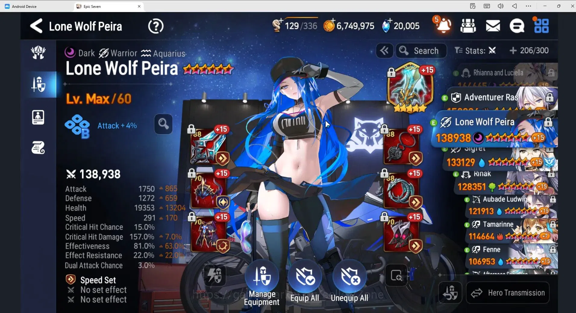 Epic Seven Accounts Global unverif|23 ML (RNL,S.Celine, L.Peira, Harse image 2