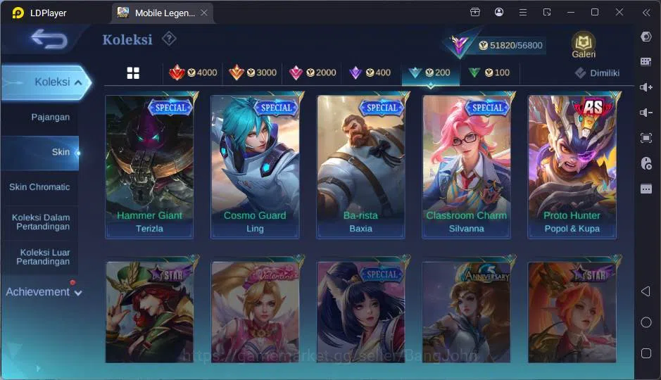 Mobile Legends: Bang Bang Accounts GLOBAL|Hero 132|Skin 264|Annual Haya,CC Natalia,DT image 12