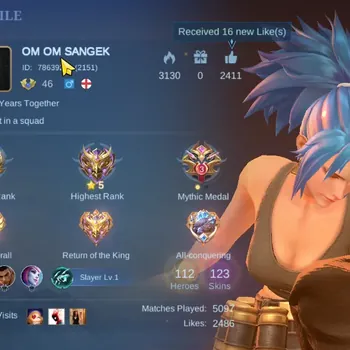 Mobile Legends: Bang Bang Accounts Others Hero 112|Skin 123|Max All Emblem|Karina KOF,Franco Blazing,Nana Epic|Akai