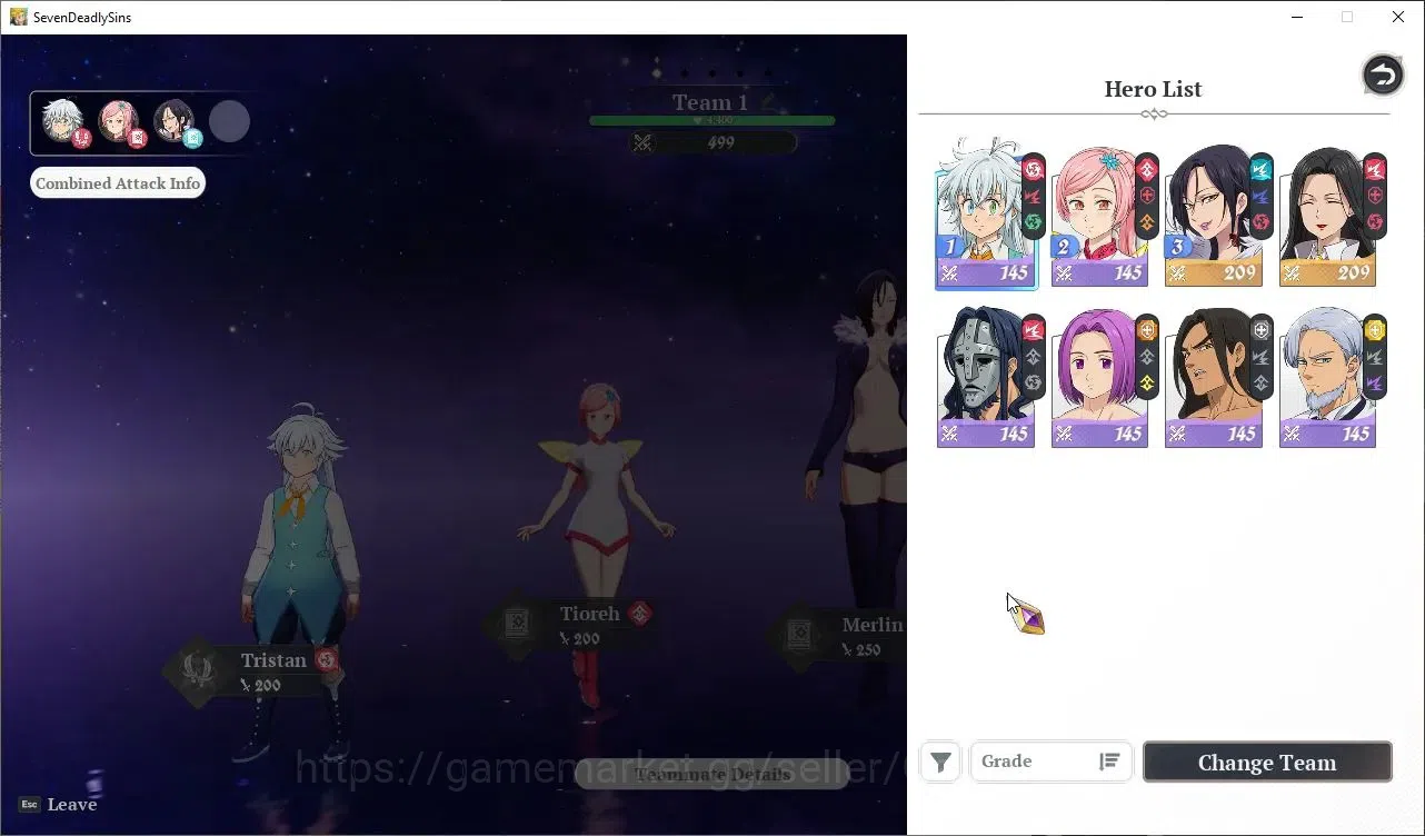 The Seven Deadly Sins: Origin Accounts EUROPE |Fresh Starter Lvl 2|2 SSR| Merlin, Guila + image 3