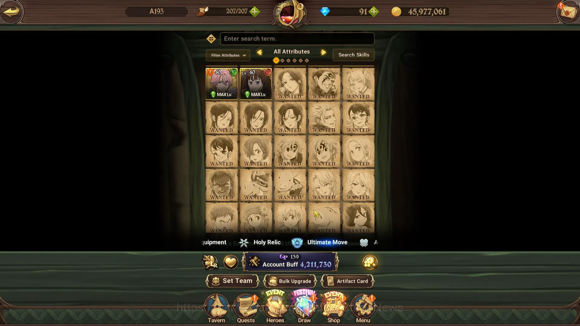 The Seven Deadly Sins: Grand Cross Accounts ASIA|4,2M CC|3LR+9UR|Merlin,Brunhild,Elizabeth,Tri image 8