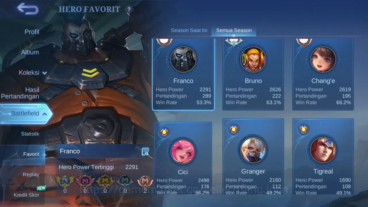 Mobile Legends: Bang Bang Accounts GLOBAL Hero 99 Skin 194 Covenant Benedetta | CC Na image 14