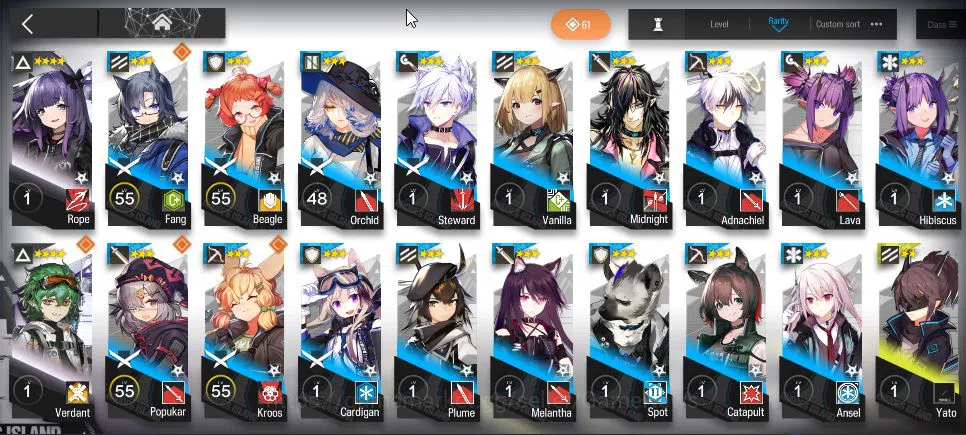 Arknights Accounts Lv 78|187 OP + 20 Skin|84k Orundum|7 Limited|LTD,  image 16