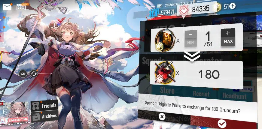 Arknights Accounts Lv 78|187 OP + 20 Skin|84k Orundum|7 Limited|LTD,  image 9