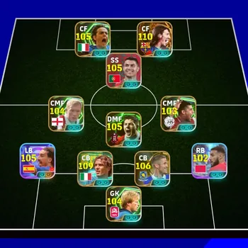 eFootball Accounts Legends & Iconic Players COLLECTIVE 3254|  MESSI BLITZ 110 ,PAOLO MALDINI 109 , INZAGHI 105, RONALDO PACK