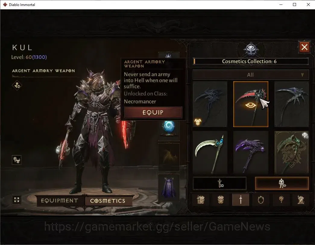 Diablo Immortal Accounts SEA - Bloodrime|CS ON|Lv60(1300)|Necromancer|CR 53 image 14