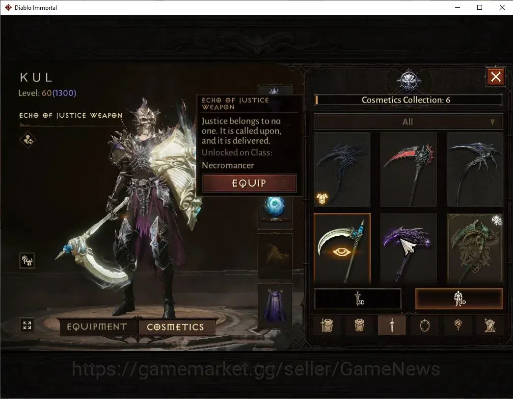Diablo Immortal Accounts SEA - Bloodrime|CS ON|Lv60(1300)|Necromancer|CR 53 image 16
