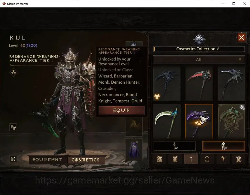 Diablo Immortal Accounts SEA - Bloodrime|CS ON|Lv60(1300)|Necromancer|CR 53 image 17