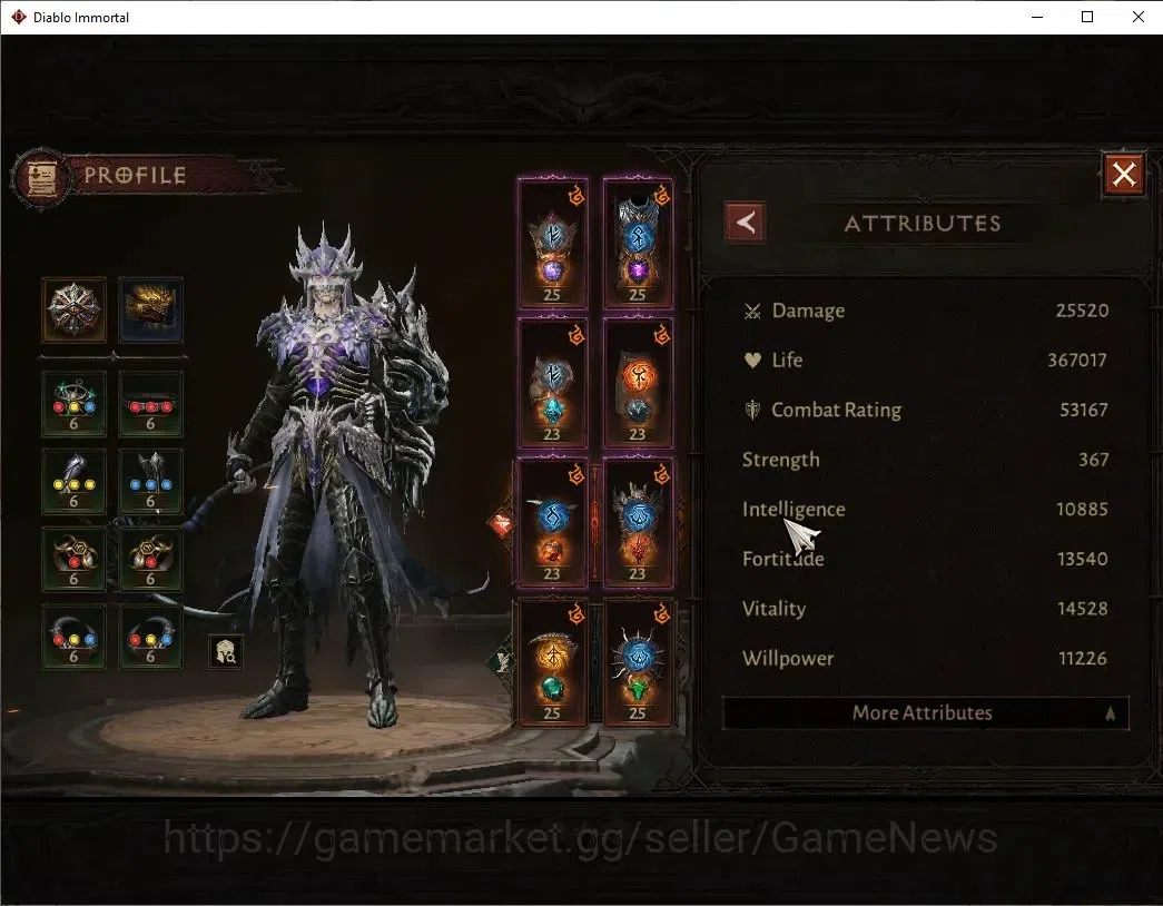 Diablo Immortal Accounts SEA - Bloodrime|CS ON|Lv60(1300)|Necromancer|CR 53 image 4
