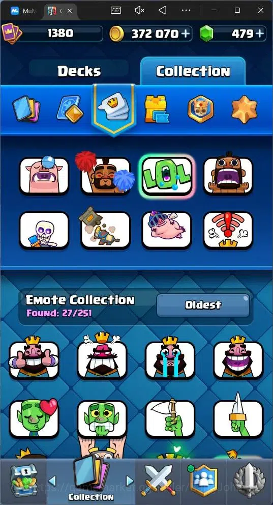 Clash Royale Accounts Global |CL 1380|KTL 13|Trophy 9061|121 Cards|8 Cha image 15