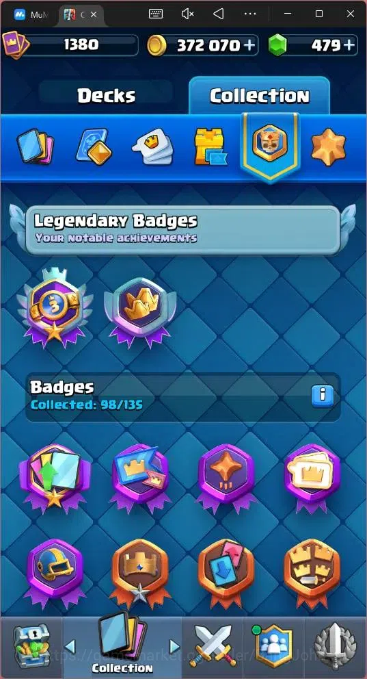Clash Royale Accounts Global |CL 1380|KTL 13|Trophy 9061|121 Cards|8 Cha image 18