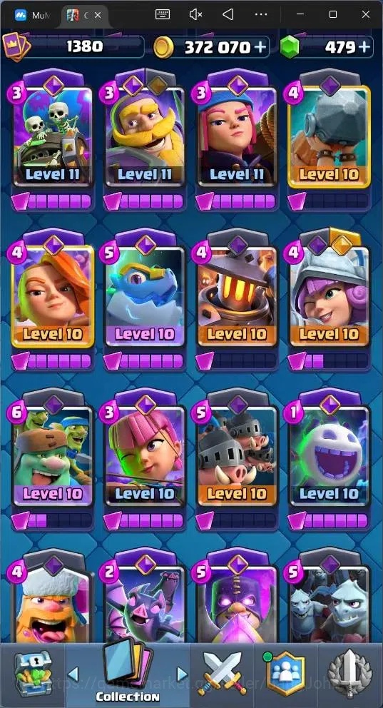 Clash Royale Accounts Global |CL 1380|KTL 13|Trophy 9061|121 Cards|8 Cha image 9