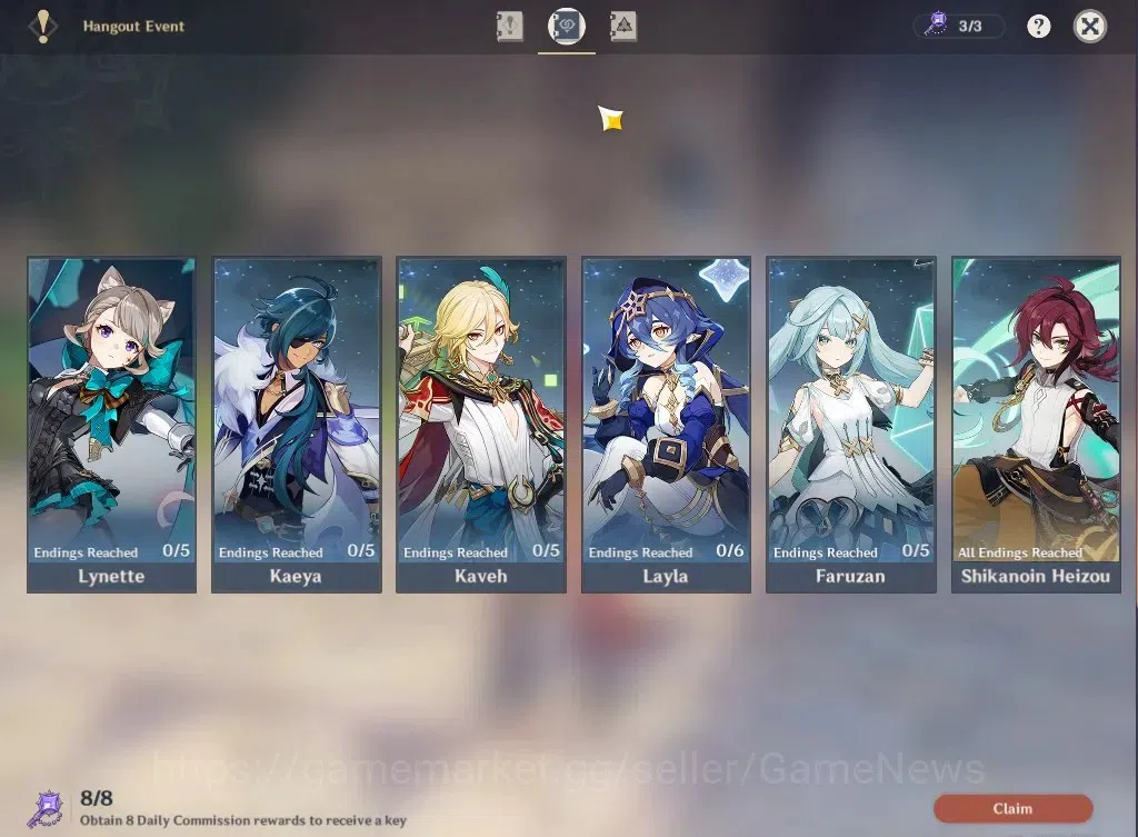 Genshin Impact Accounts ASIA|AR59|13Limited+9(*5WEP)|(NaviaC1,Ayaka,Kazuha image 17