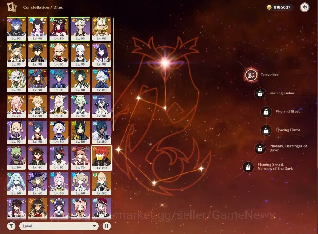 Genshin Impact Accounts ASIA|AR59|13Limited+9(*5WEP)|(NaviaC1,Ayaka,Kazuha image 6