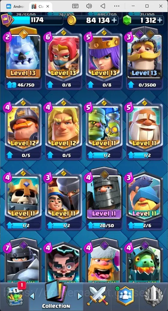 Clash Royale Accounts Mobile |Trophy 8592|1 Max Hero Cards|5 EVO Cards|4 image 4