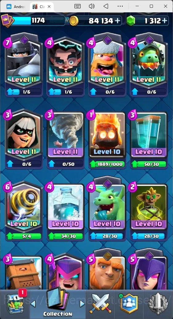 Clash Royale Accounts Mobile |Trophy 8592|1 Max Hero Cards|5 EVO Cards|4 image 5