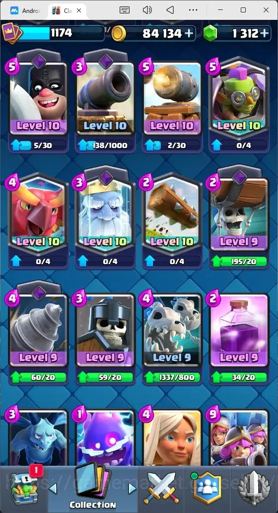 Clash Royale Accounts Mobile |Trophy 8592|1 Max Hero Cards|5 EVO Cards|4 image 7