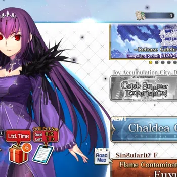 Fate-Grand Order Accounts NA Starter Fuyuki Lvl 1|2 SSR Servant| Scathach-Skadi Caster, Okita Souji Alter |72 Golden